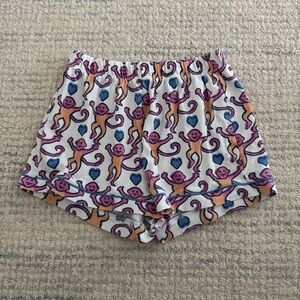 Roller Rabbit Pink and Orange Monkey Shorts